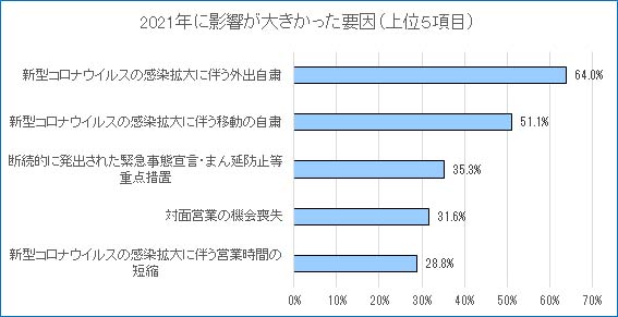 2021年に影響が大きかった要因グラフ